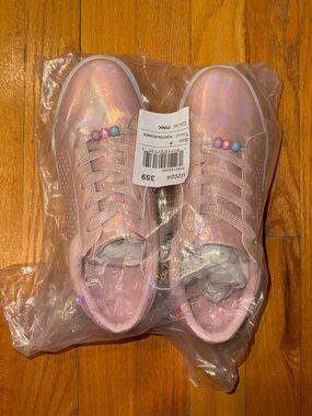 New In Bag The Children’s Place Pink Taille Glitter Sneakers Youth Size 6